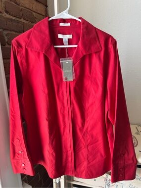 Chico's Lynette No-Iron Button-Up Top